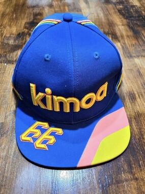 2019 Kimoa Fernando Alonso #66 McLaren Indy 500 Snapback Hat F1 Formula 1